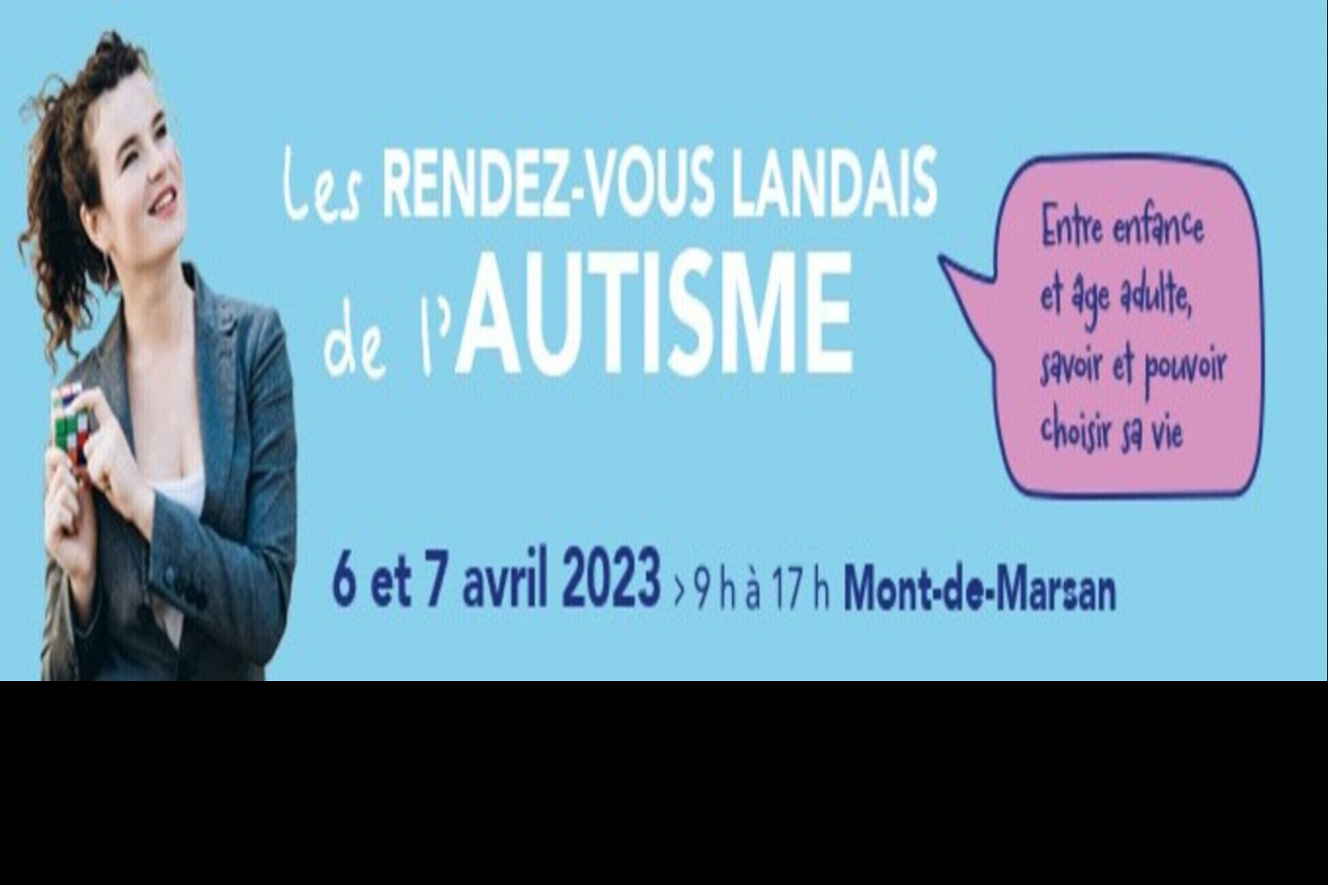 Affiche des "Rendez-vous landais de l'autisme"