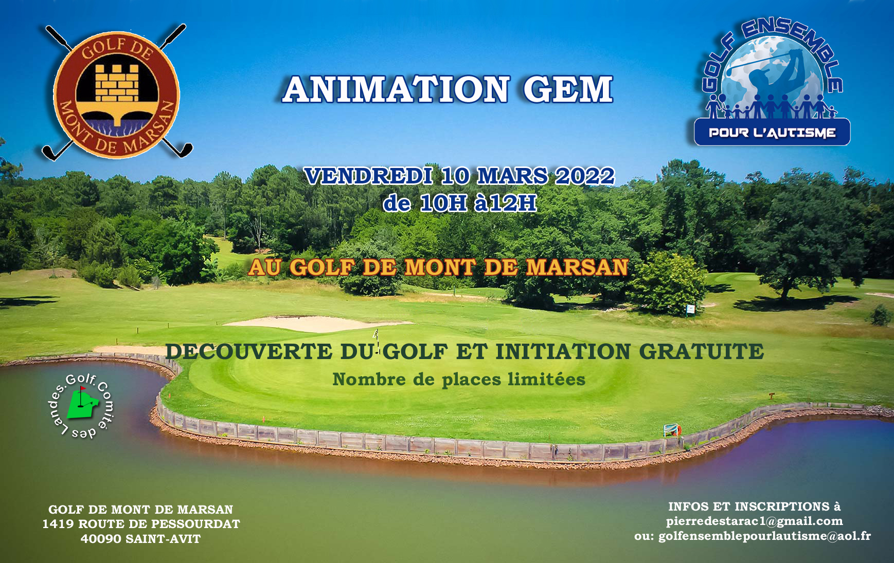 Affiche animation GEM golf