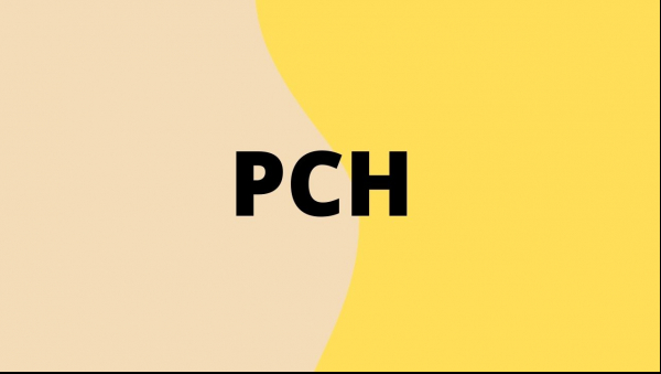 Fond jaune ou est écrit dessus PCH